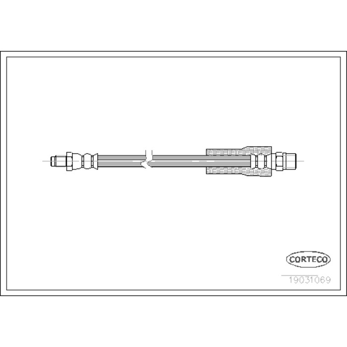 Шланг тормозной Corteco 19031069
