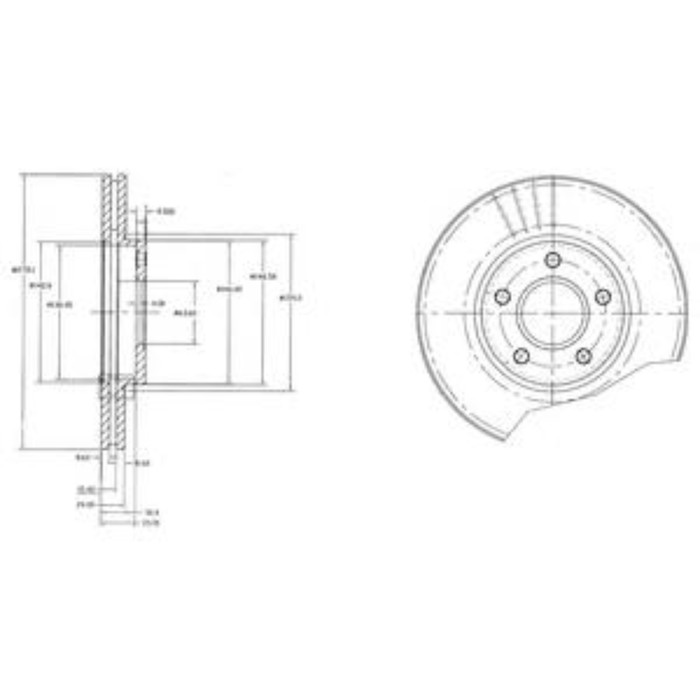 Диск тормозной DELPHI BG3826