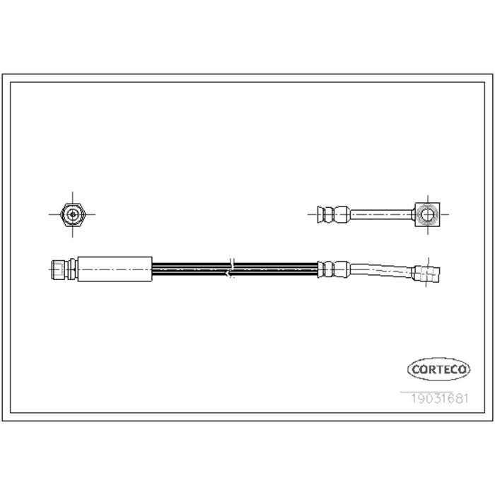 Шланг тормозной Corteco 19031681