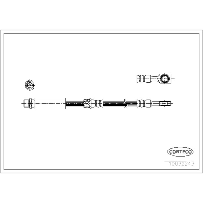 Шланг тормозной Corteco 19032243