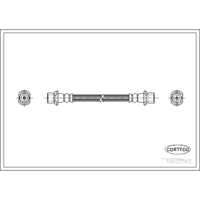 Шланг тормозной Corteco 19032562