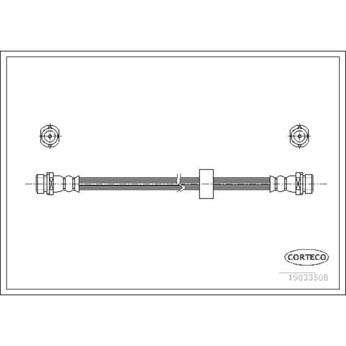 Шланг тормозной Corteco 19033508
