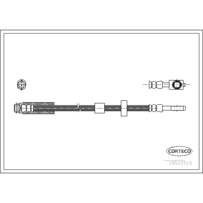 Шланг тормозной Corteco 19033515