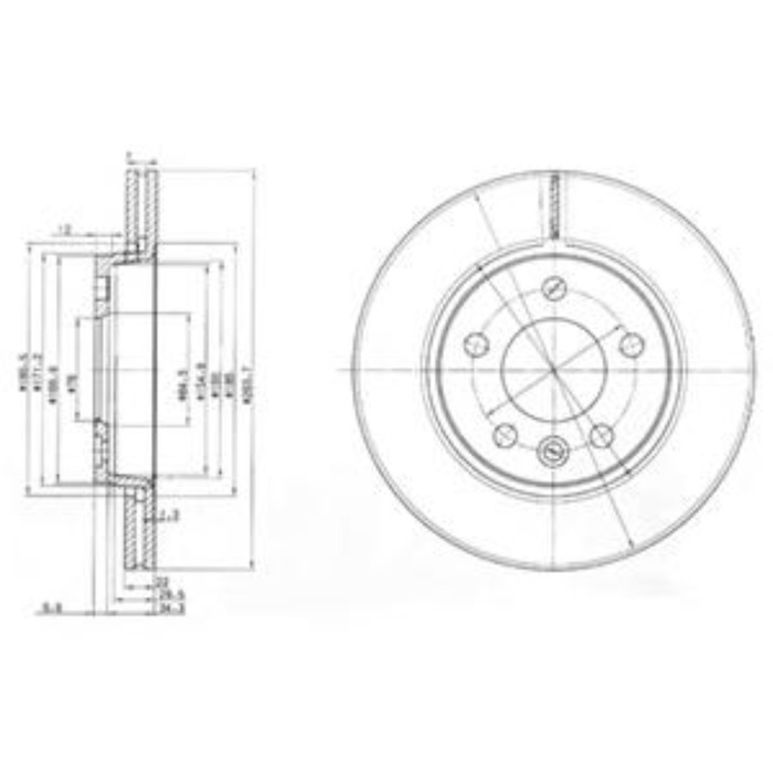 Диск тормозной DELPHI BG3893