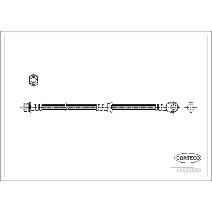 Шланг тормозной Corteco 19033550