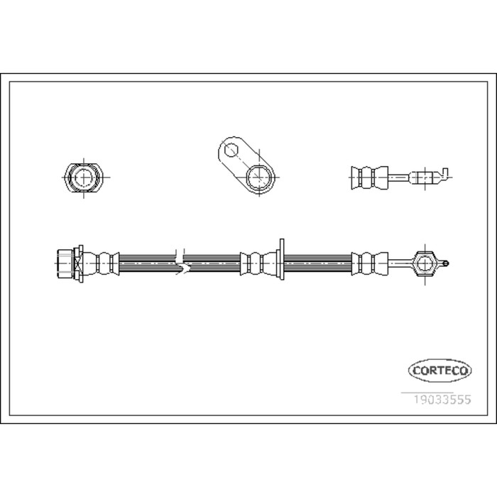 Шланг тормозной Corteco 19033555