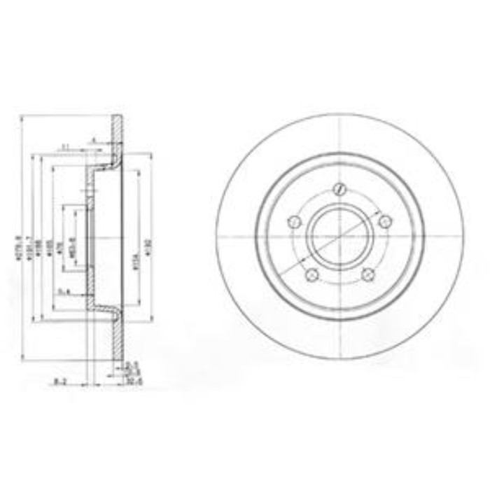 Диск тормозной DELPHI BG3897