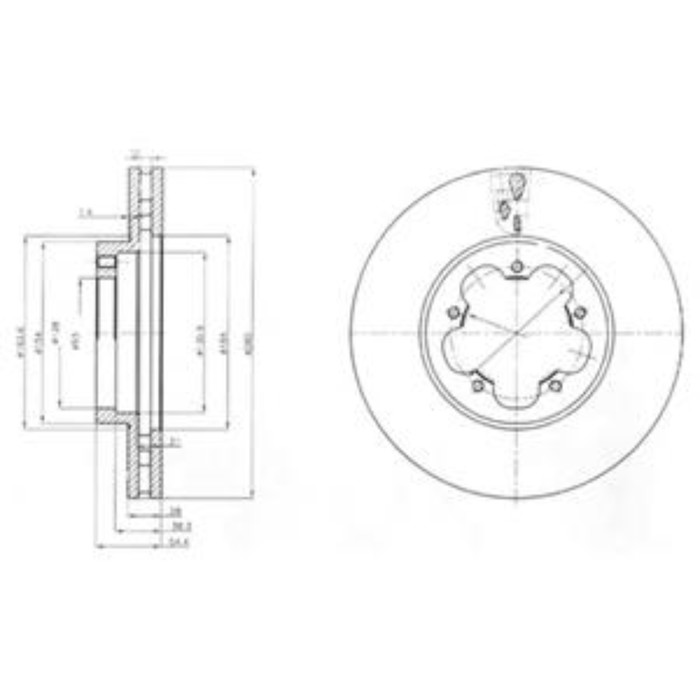 Диск тормозной DELPHI BG4007