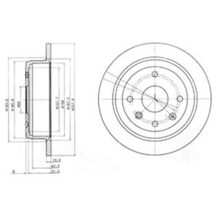 Диск тормозной DELPHI BG4091