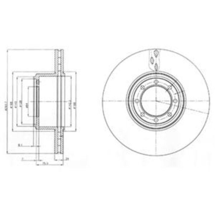 Диск тормозной DELPHI BG4102