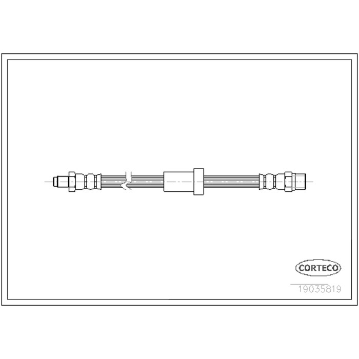 Шланг тормозной Corteco 19035819