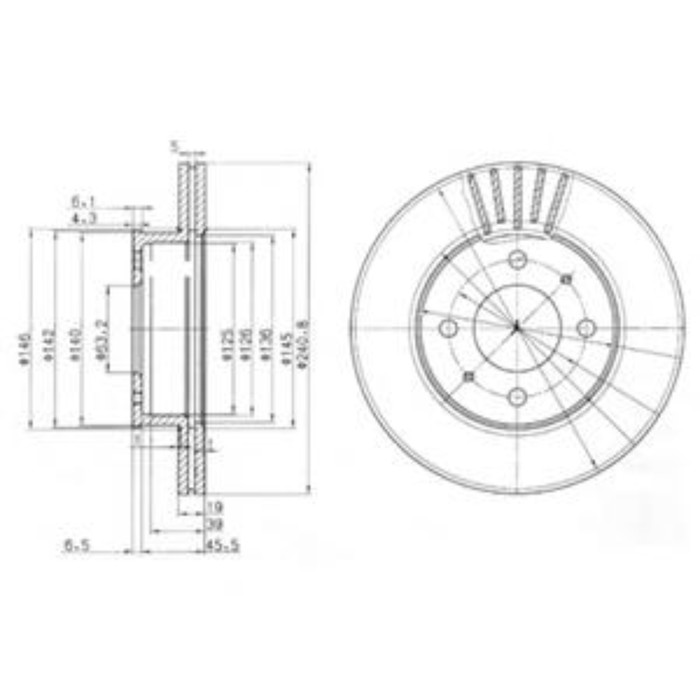 Диск тормозной DELPHI BG3749