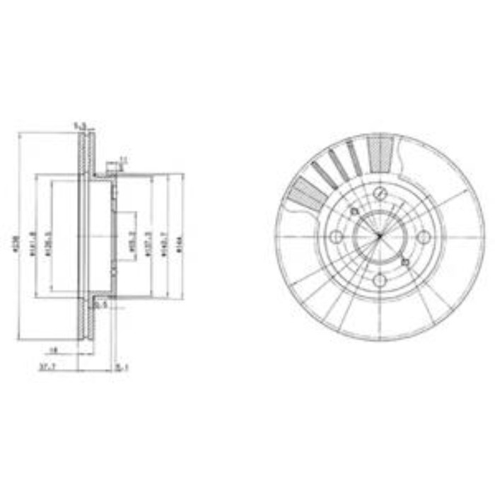 Диск тормозной DELPHI BG3424