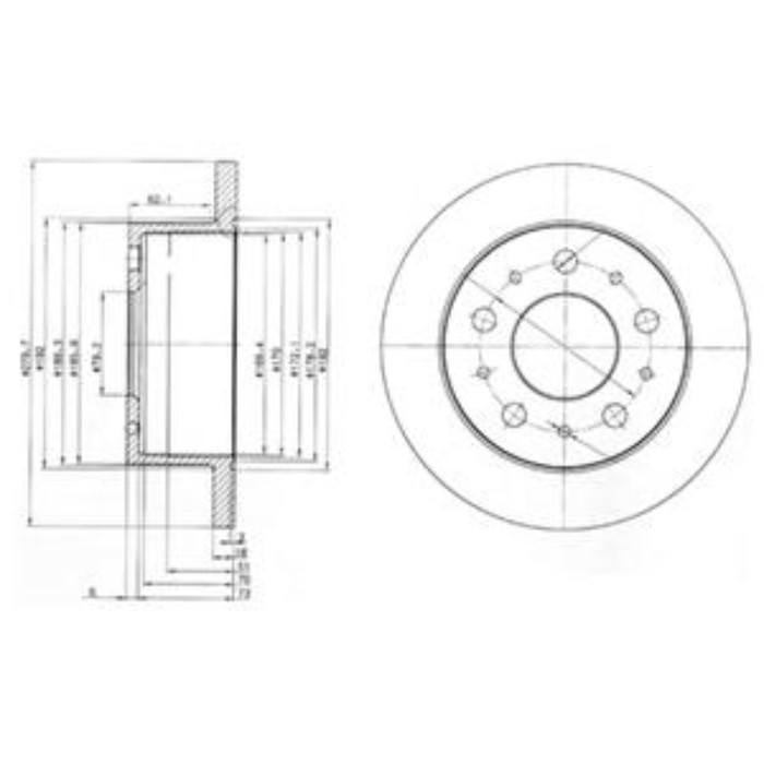 Диск тормозной DELPHI BG3923