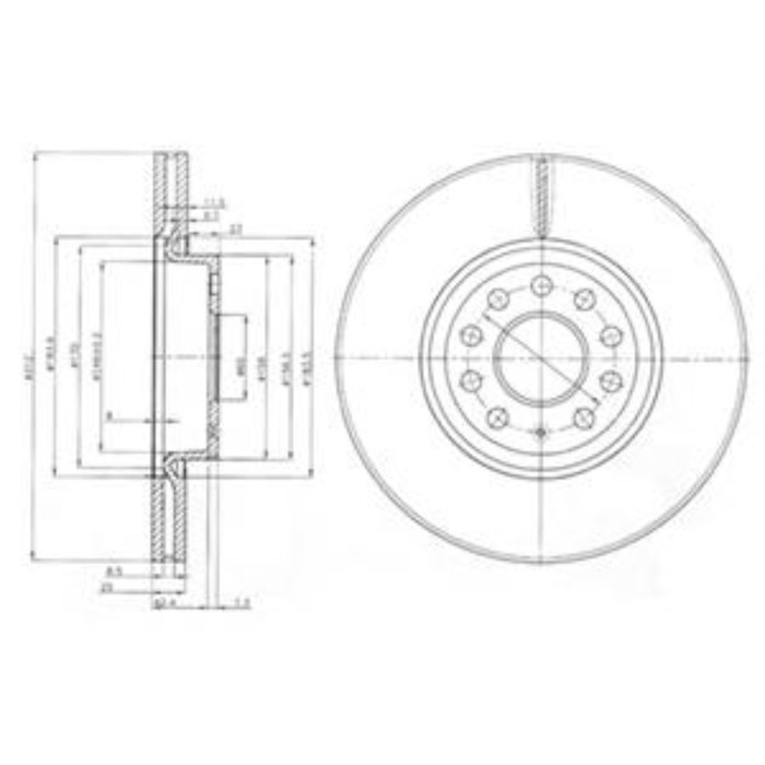 Диск тормозной DELPHI BG3953