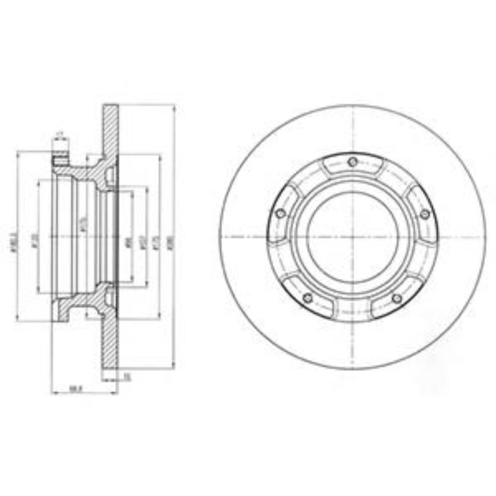 Диск тормозной DELPHI BG4008