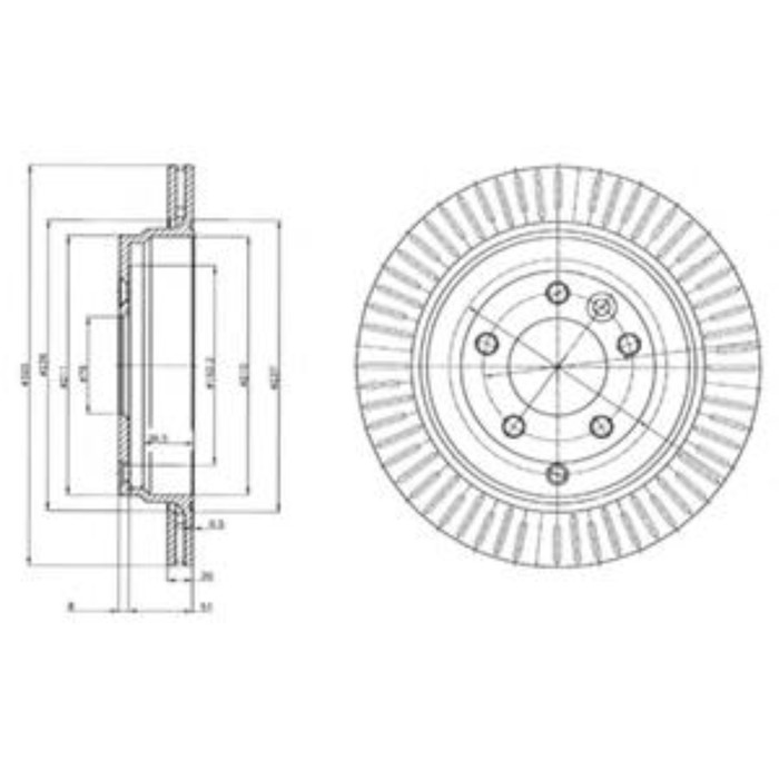 Диск тормозной DELPHI BG4020