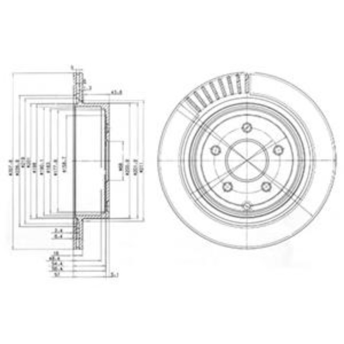 Диск тормозной DELPHI BG4041