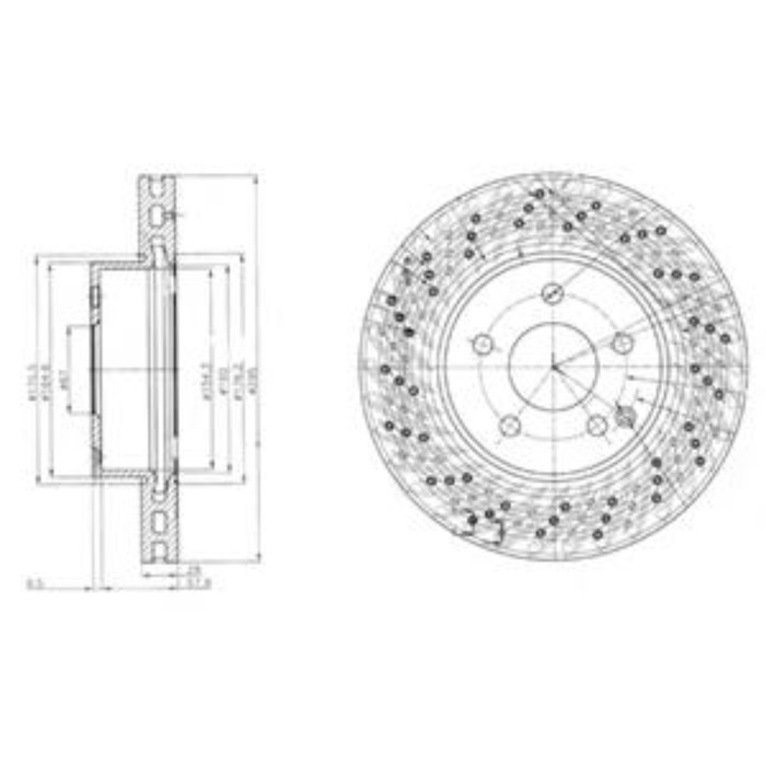 Диск тормозной DELPHI BG4142