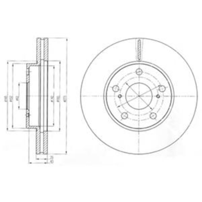 Диск тормозной DELPHI BG4234