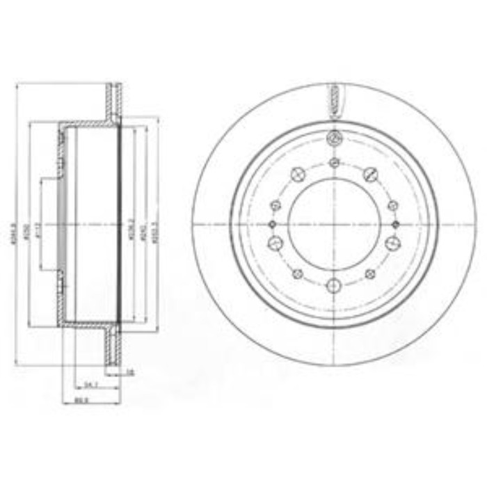 Диск тормозной DELPHI BG4275