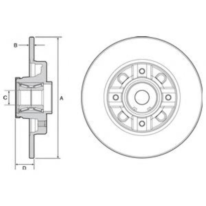 Диск тормозной DELPHI BG9116RS