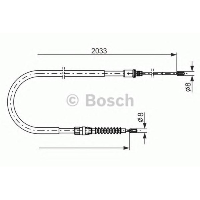 Трос ручника BOSCH 1987482190