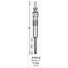 Свеча накаливания NGK 6943 / D-POWER20 3212905