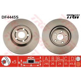 Диск тормозной TRW DF4445S 3207544