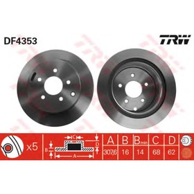 Диск тормозной TRW DF4353 3214290