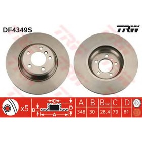 Диск тормозной TRW DF4349S 3214299