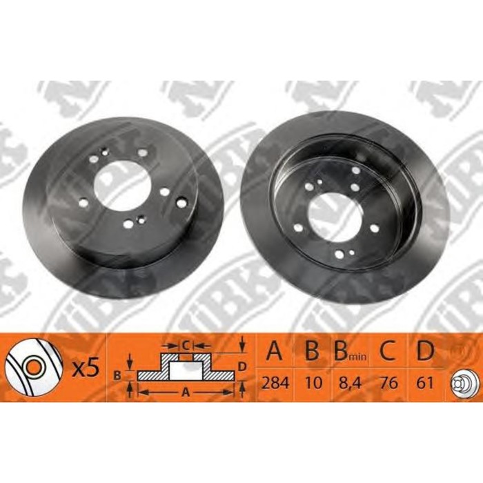 Диск тормозной NIBK RN1176