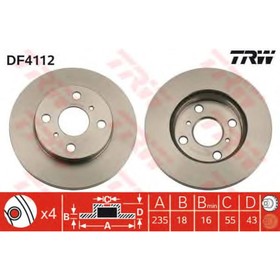 Диск тормозной TRW DF4112 3208033
