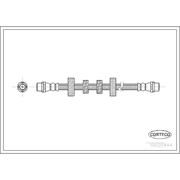 Шланг тормозной Corteco 19020444