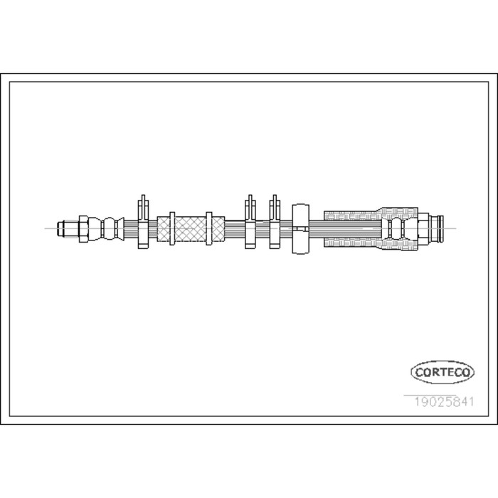 Шланг тормозной Corteco 19025841