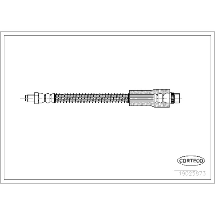 Шланг тормозной Corteco 19025873