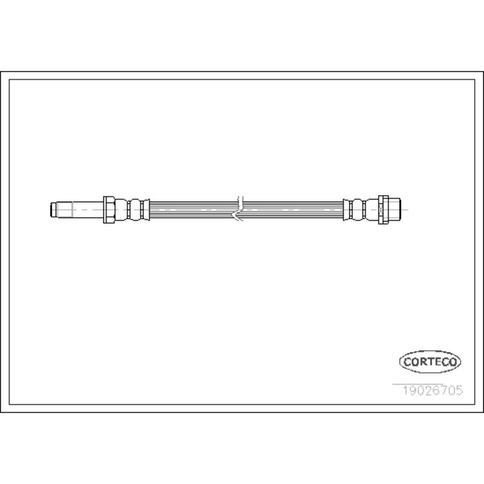 Шланг тормозной Corteco 19026705
