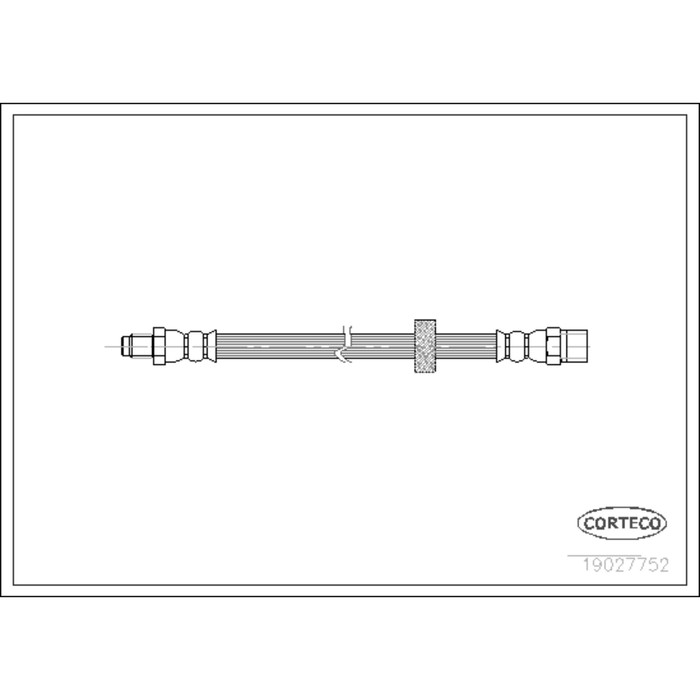 Шланг тормозной Corteco 19027752