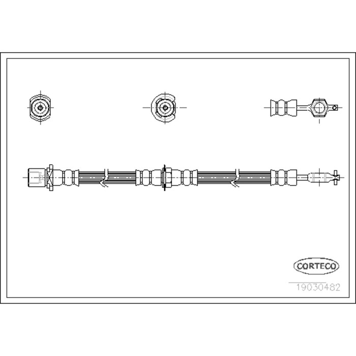 Шланг тормозной Corteco 19030482