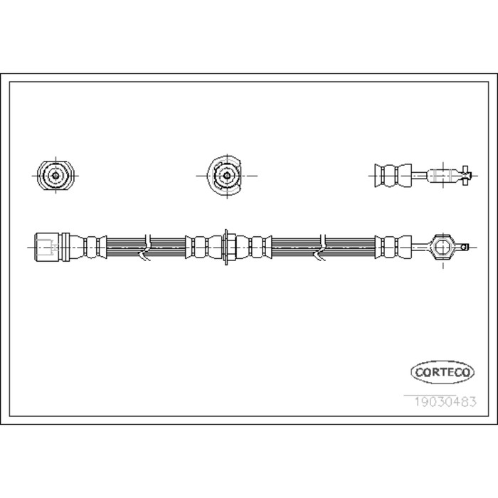 Шланг тормозной Corteco 19030483