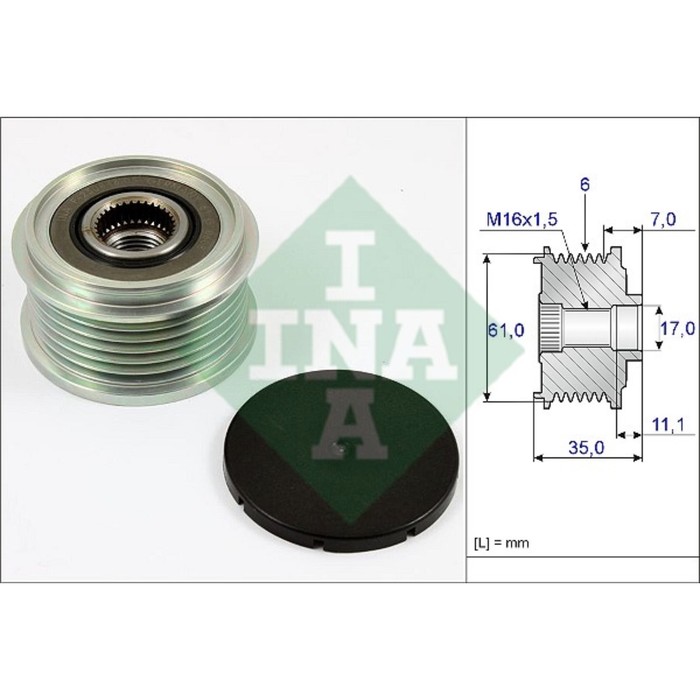 Шкив генератора INA 535002210
