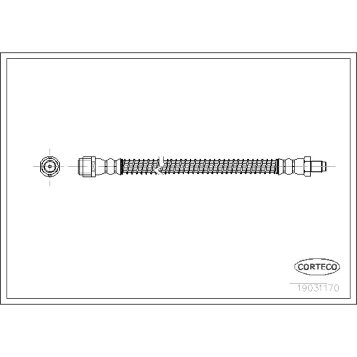 Шланг тормозной Corteco 19031170