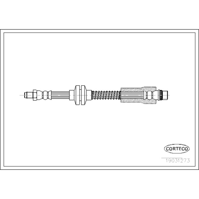 Шланг тормозной Corteco 19031273