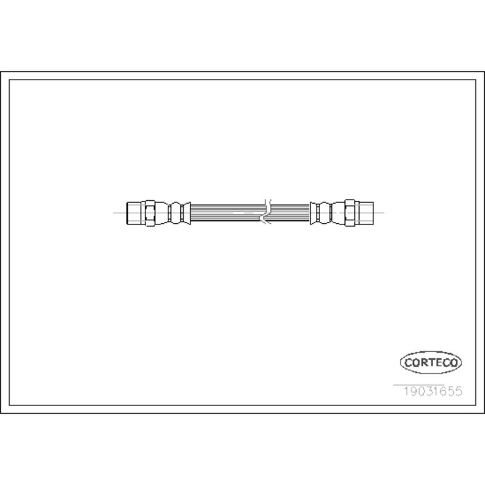 Шланг тормозной Corteco 19031655