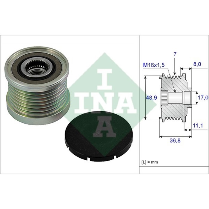 Шкив генератора INA 535008110