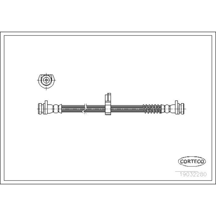 Шланг тормозной Corteco 19032280