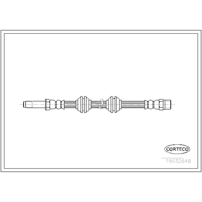 Шланг тормозной Corteco 19032848