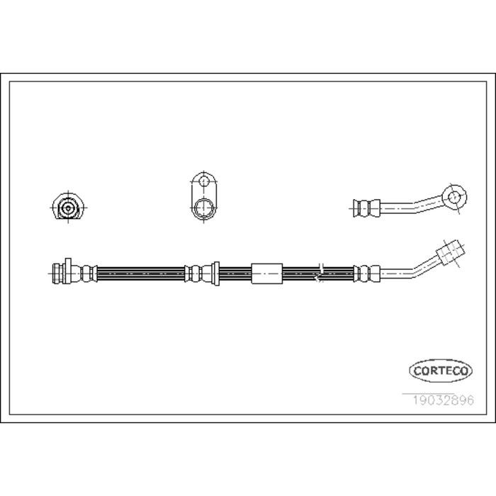 Шланг тормозной Corteco 19032896