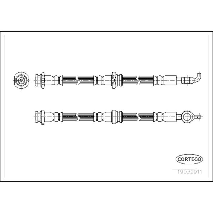 Шланг тормозной Corteco 19032911