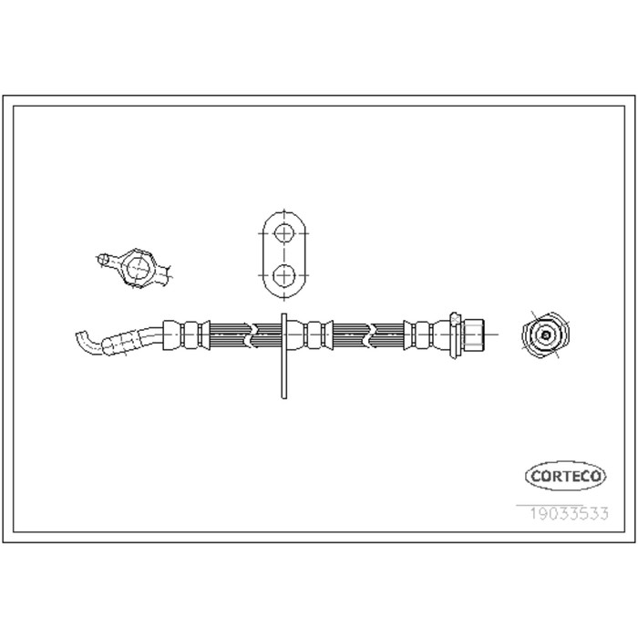 Шланг тормозной Corteco 19033533